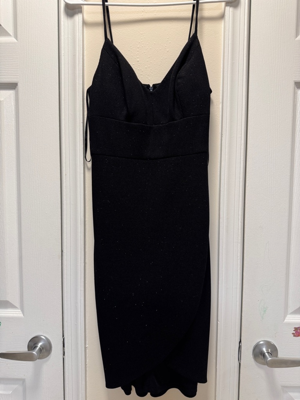 Black Sleeveless Spaghetti Strap Dress